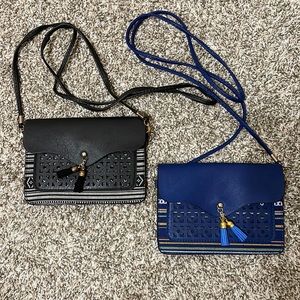 Two Mini Cross Body Minimal Purses